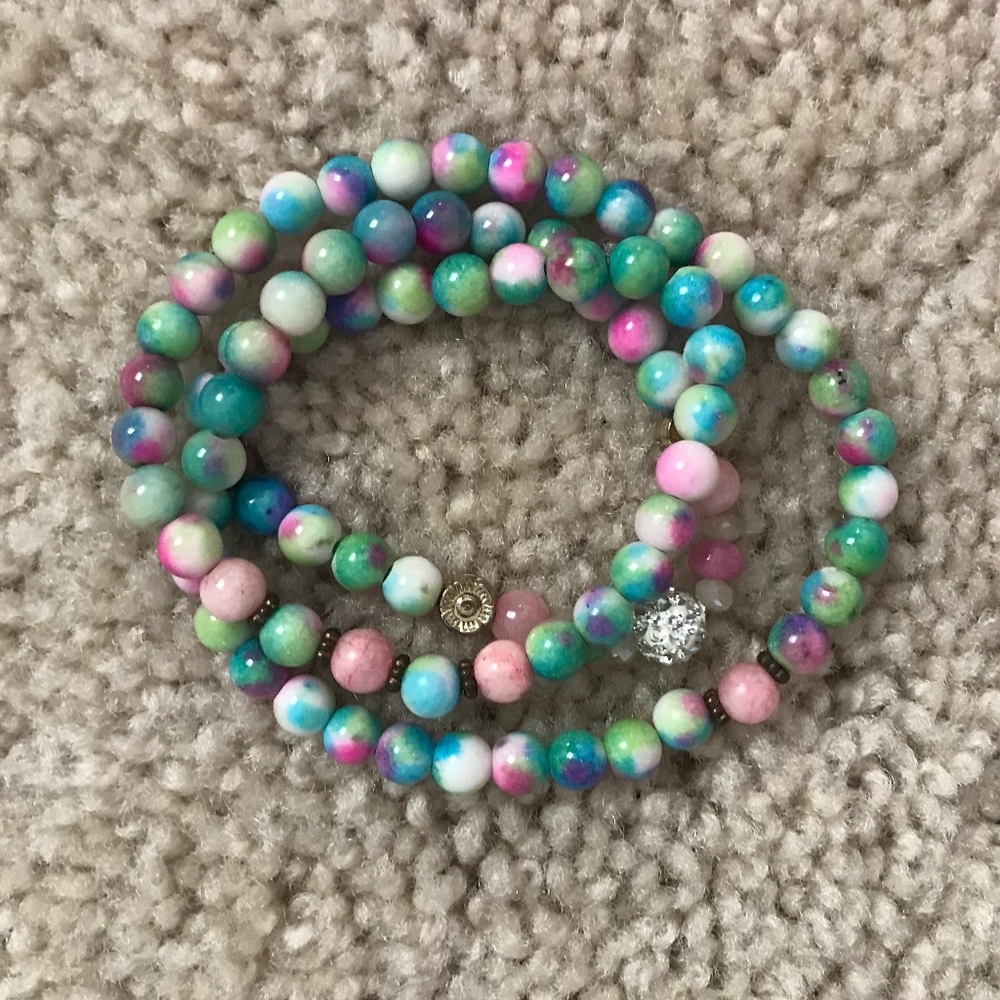 multi color wrap bracelet/necklace